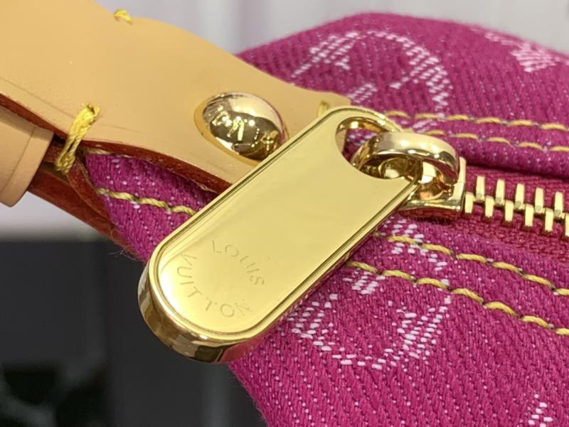 Louis Vuitton Monogram Denim Baggy GM Pink M95210