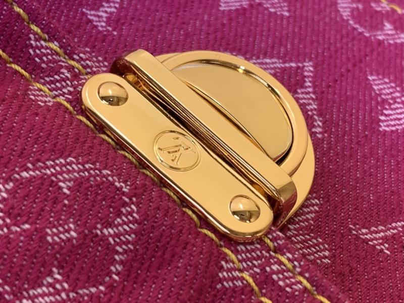Louis Vuitton Monogram Denim Baggy GM Pink M95210