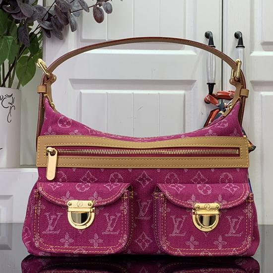 Louis Vuitton Monogram Denim Vintage Bag M44464 Pink