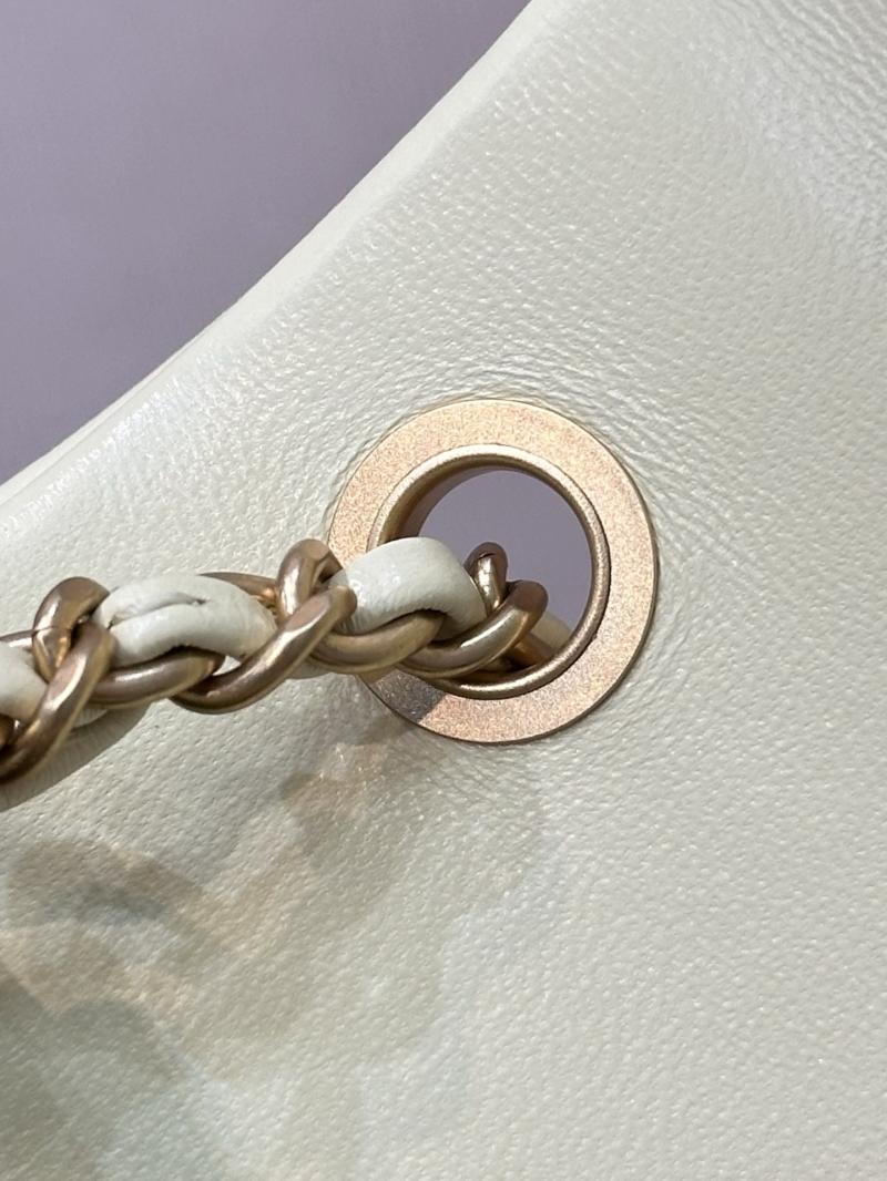 Small Chanel Lambskin Flap Bag Yellow AS1787