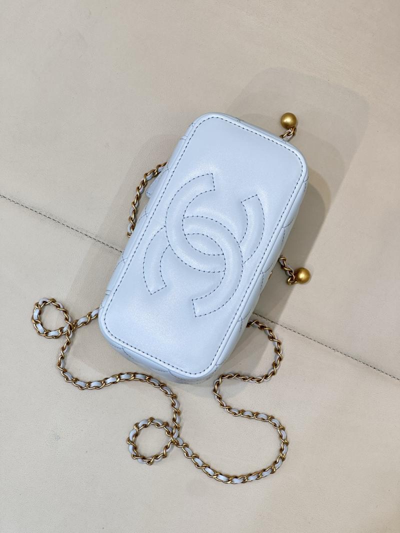 Small Chanel Vanity With Chain Blue AP3651