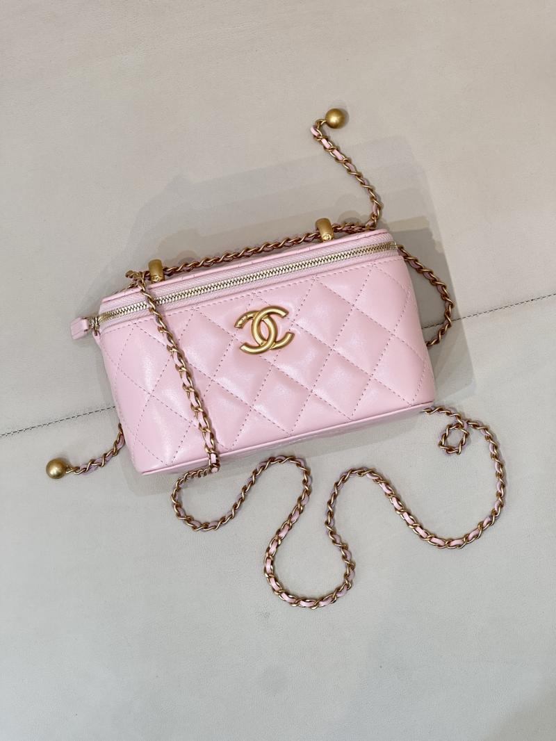 Small Chanel Vanity With Chain Pink AP3651
