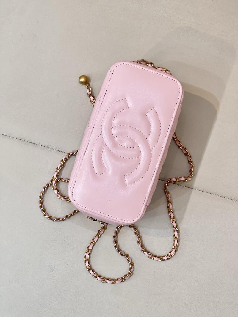 Small Chanel Vanity With Chain Pink AP3651