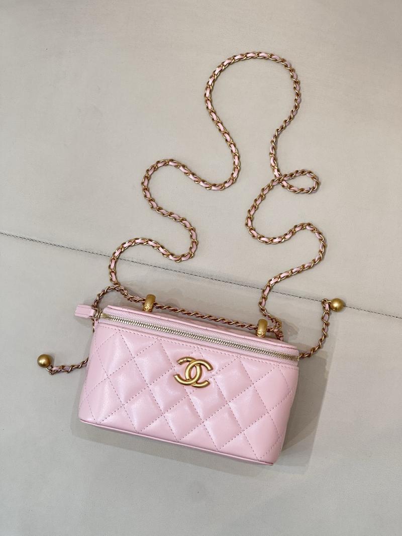 Small Chanel Vanity With Chain Pink AP3651
