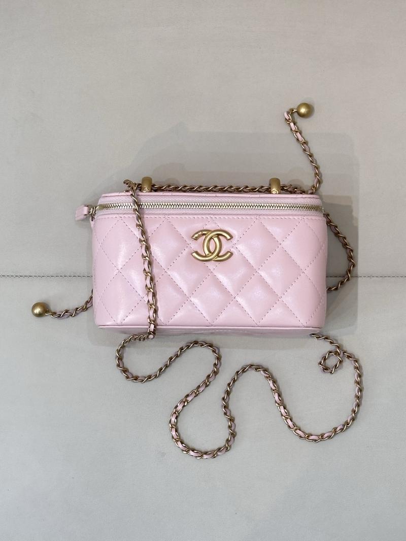 Small Chanel Vanity With Chain Pink AP3651