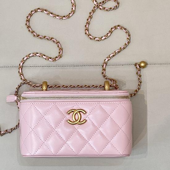 Small Chanel Vanity With Chain Pink AP3651