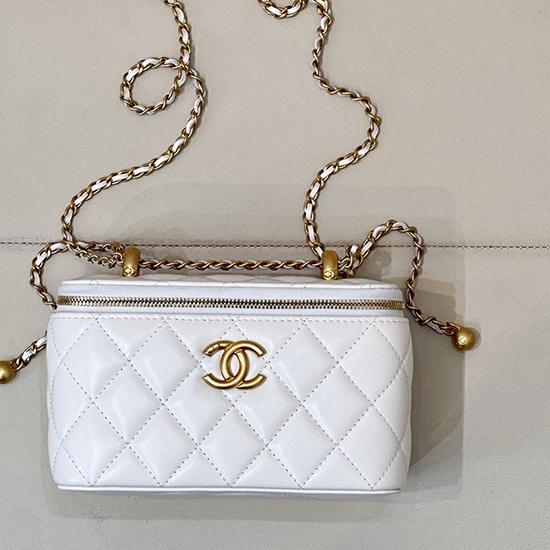 Small Chanel Vanity With Chain White AP3651