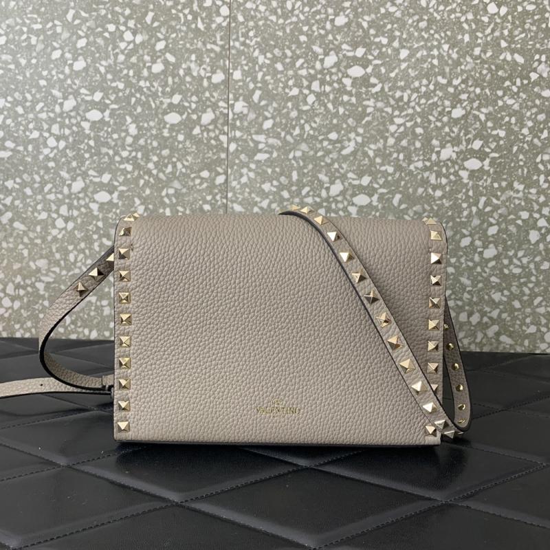 Valentino Small Rockstud Cross body bag Grey V0181