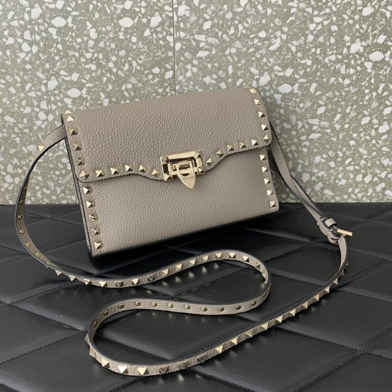 Valentino Small Rockstud Cross body bag Grey V0181