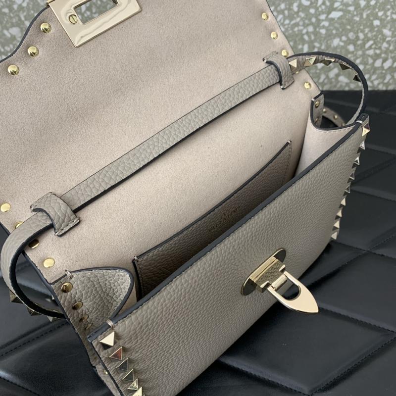 Valentino Small Rockstud Cross body bag Grey V0181