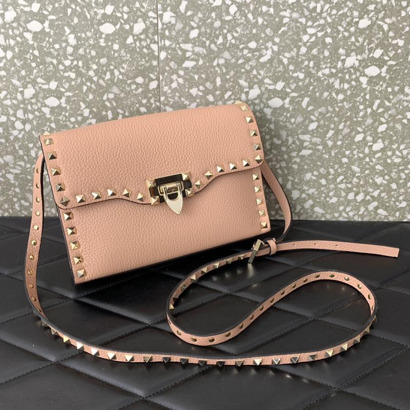 Valentino Small Rockstud Cross body bag Pink V0181
