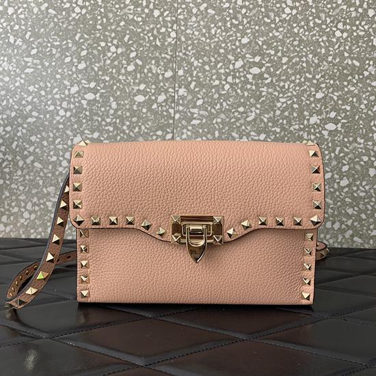 Valentino Small Rockstud Cross body bag Pink V0181
