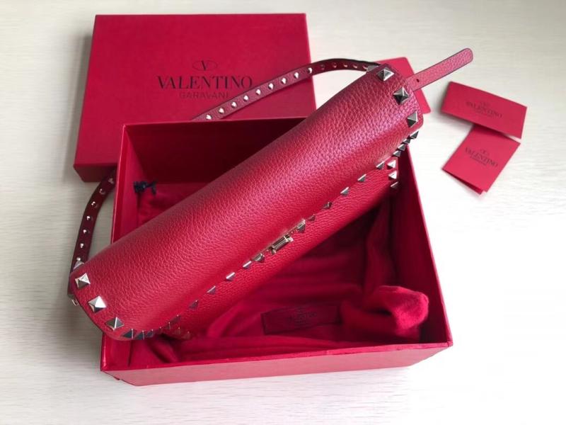 Valentino Small Rockstud Cross body bag Red V0181