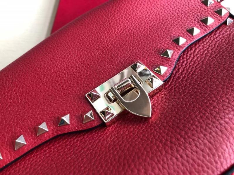 Valentino Small Rockstud Cross body bag Red V0181