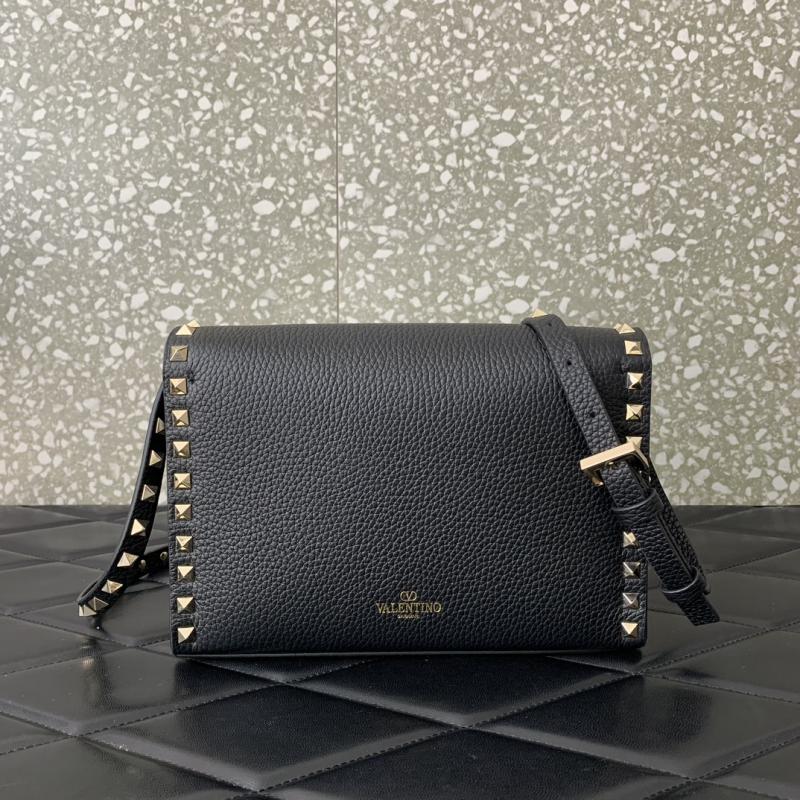 Valentino Small Rockstud Cross body bag V0181 Black