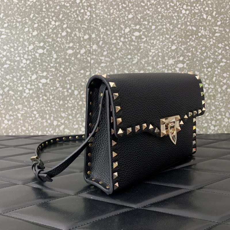Valentino Small Rockstud Cross body bag V0181 Black