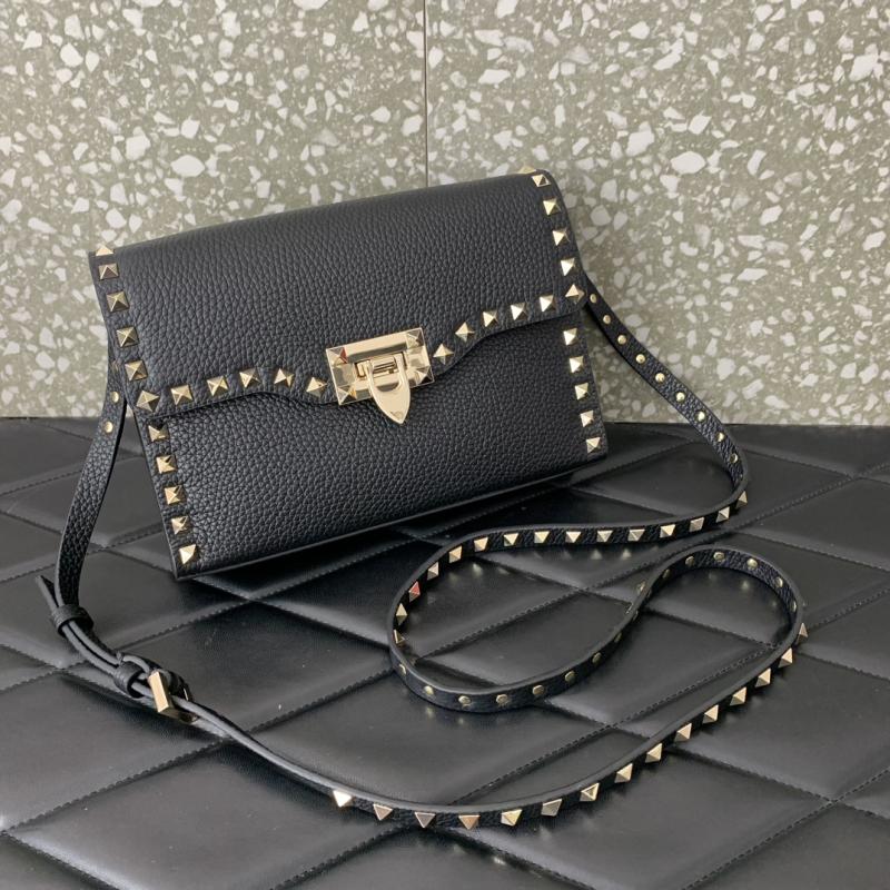 Valentino Small Rockstud Cross body bag V0181 Black