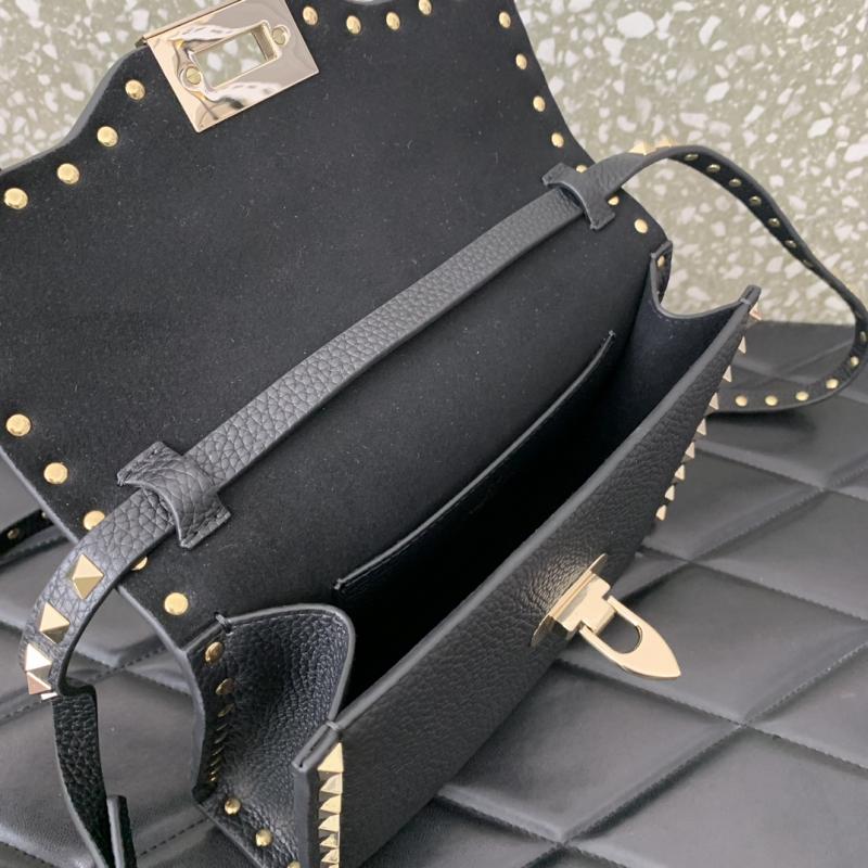 Valentino Small Rockstud Cross body bag V0181 Black