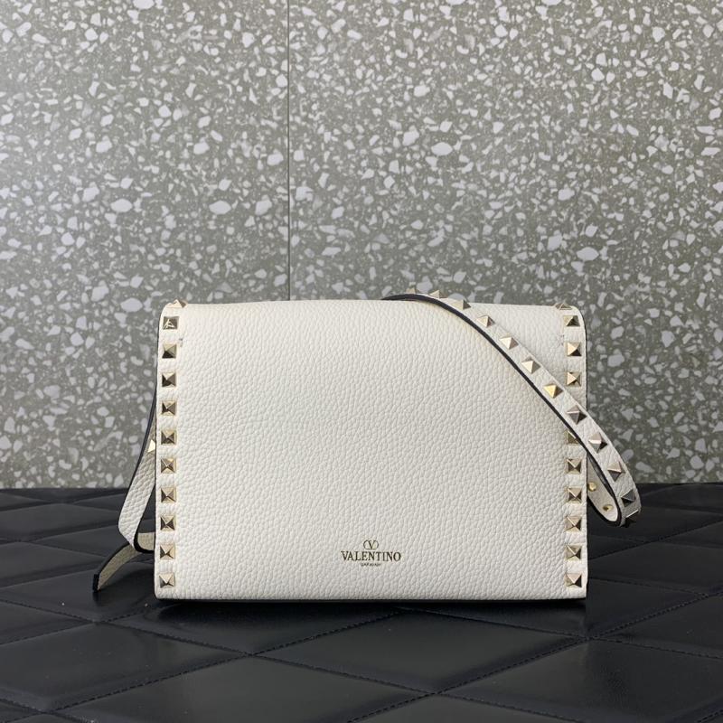 Valentino Small Rockstud Cross body bag White V0181