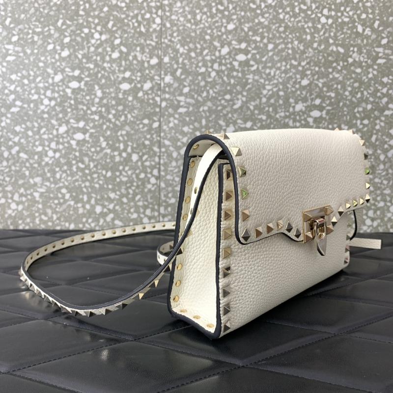 Valentino Small Rockstud Cross body bag White V0181