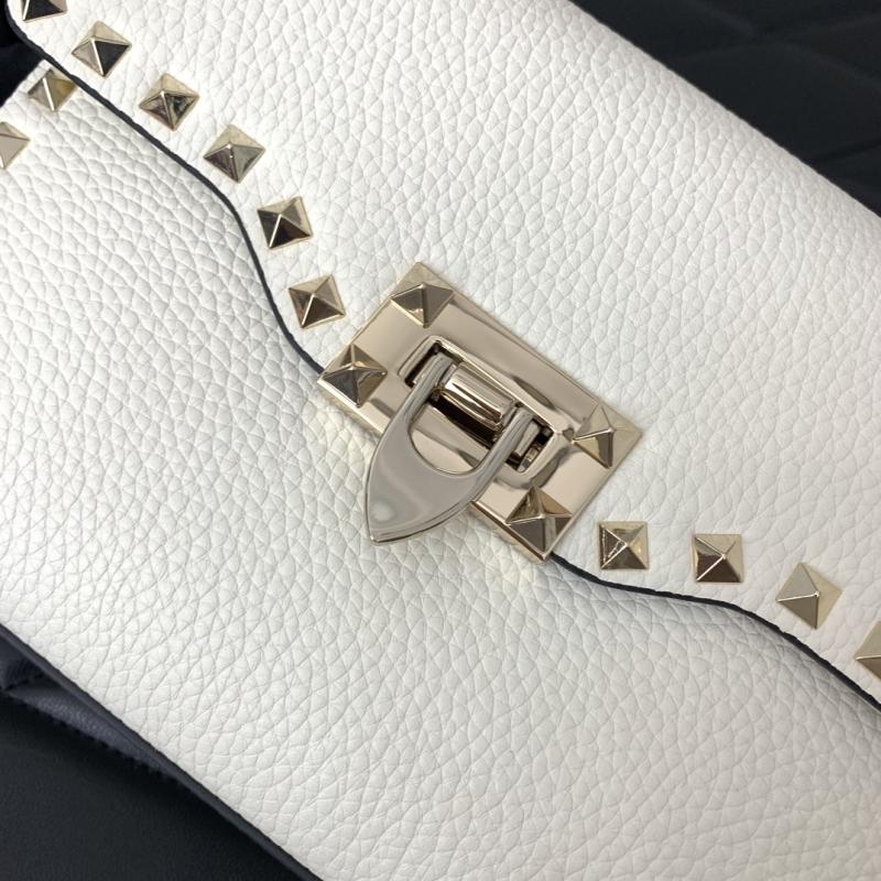 Valentino Small Rockstud Cross body bag White V0181