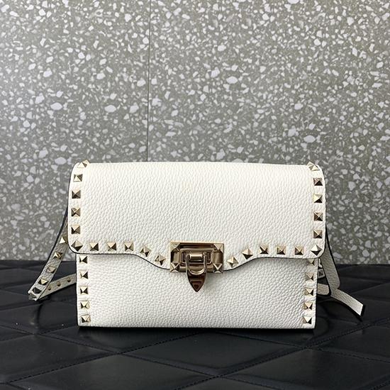 Valentino Small Rockstud Cross body bag White V0181