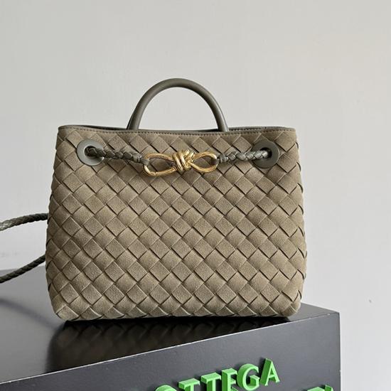 Bottega Veneta Suede Small Andiamo Cypress 743568