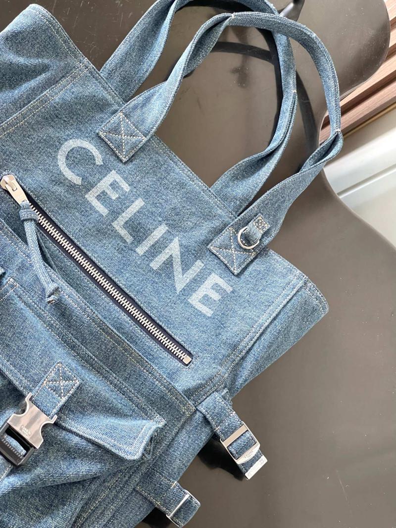 Celine Denim Tote Bag Blue 116072