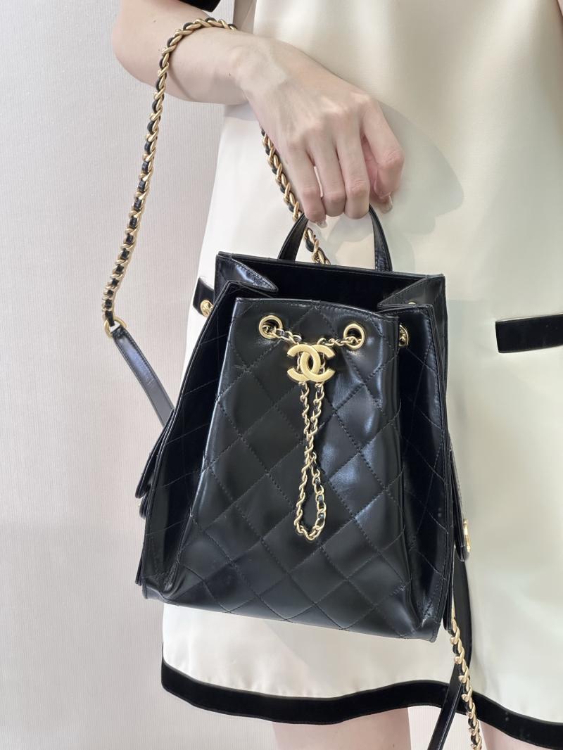 Chanel 25 Shiny Calfskin Medium Backpack AS5600