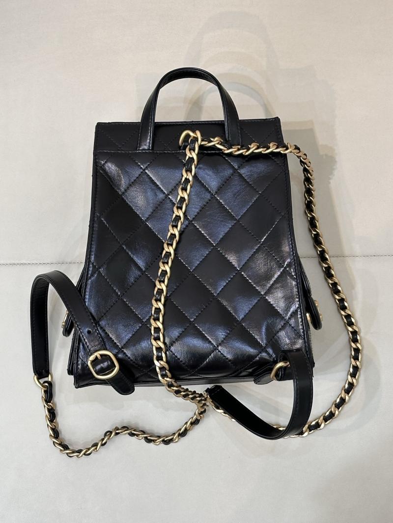 Chanel 25 Shiny Calfskin Medium Backpack AS5600
