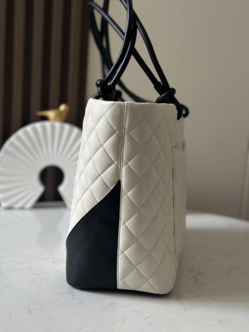 Chanel Cambon Tote Bag White AS6337