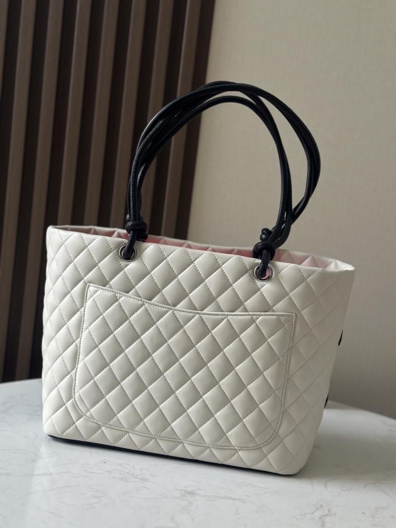 Chanel Cambon Tote Bag White AS6337