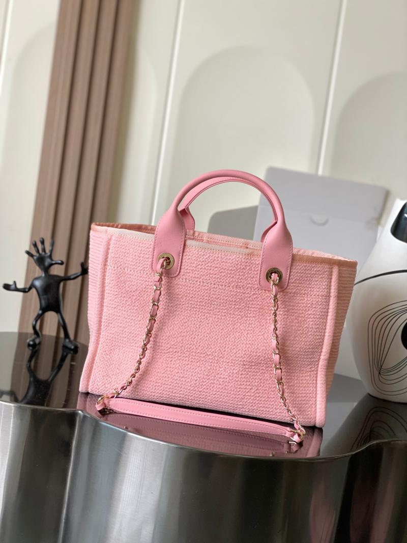 Chanel Canvas Shopping Bag Pink A66941