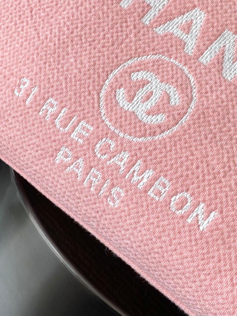 Chanel Canvas Shopping Bag Pink A66941