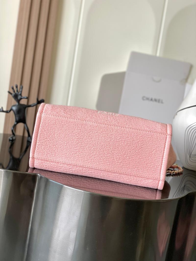Chanel Canvas Shopping Bag Pink A66941