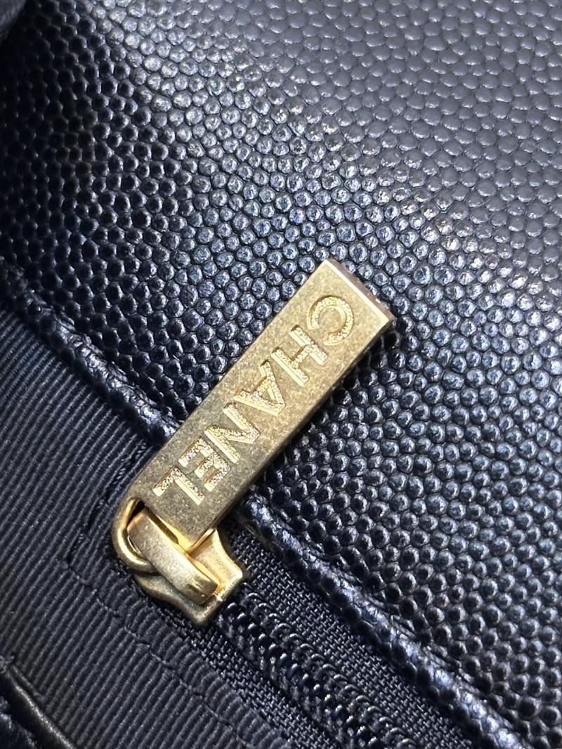 Chanel Flap Bag With Top Handle Black AS3653