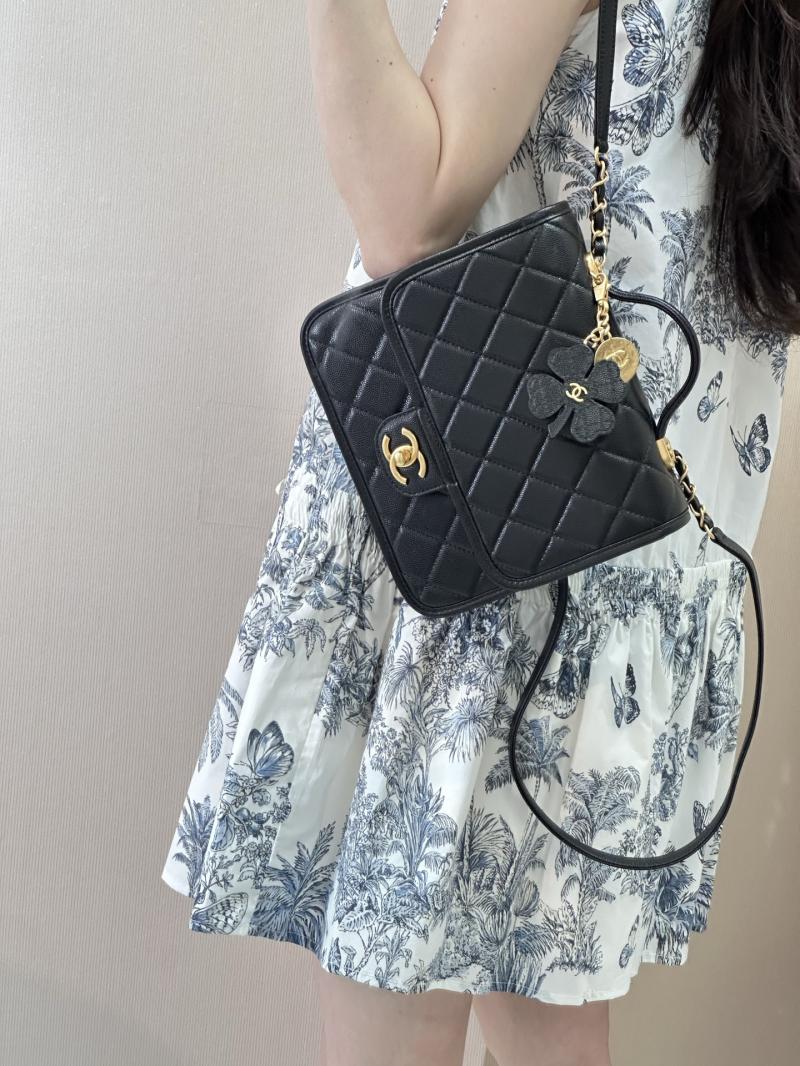 Chanel Grained Calfskin Backpack Black AS5715