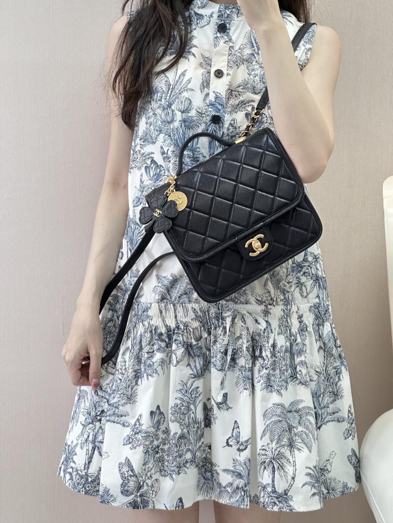 Chanel Grained Calfskin Backpack Black AS5715