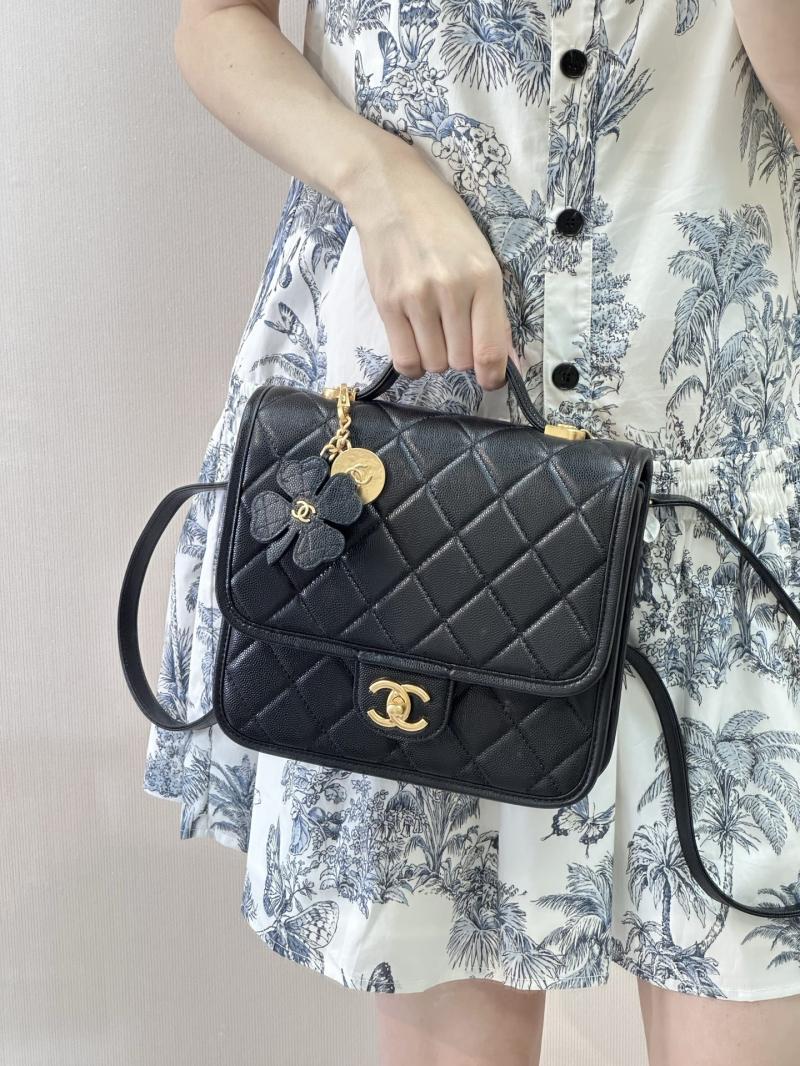 Chanel Grained Calfskin Backpack Black AS5715
