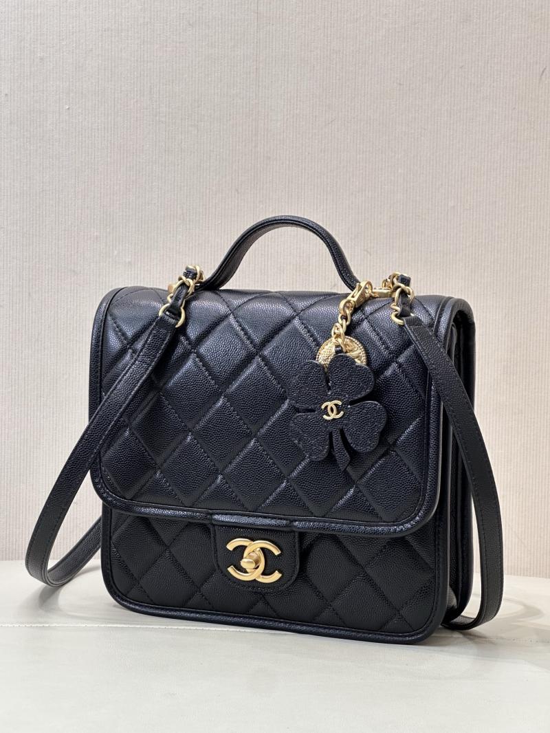 Chanel Grained Calfskin Backpack Black AS5715