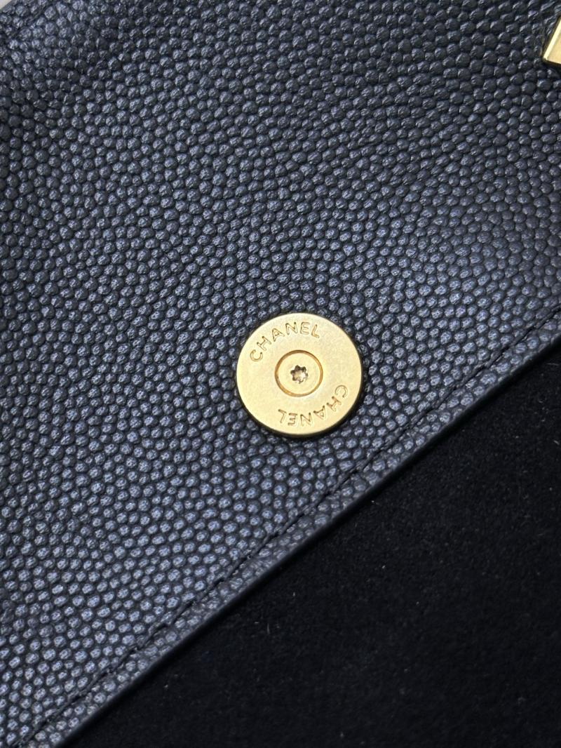 Chanel Grained Calfskin Shopping Bag Black AS5746