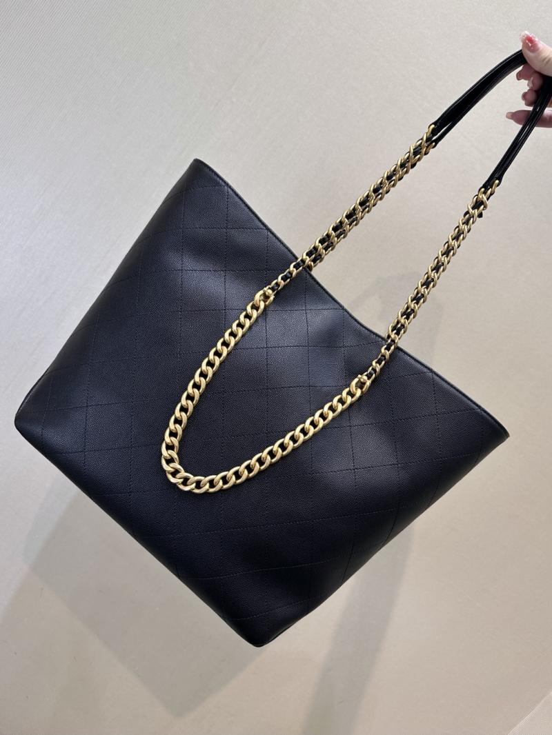 Chanel Grained Calfskin Shopping Bag Black AS5746