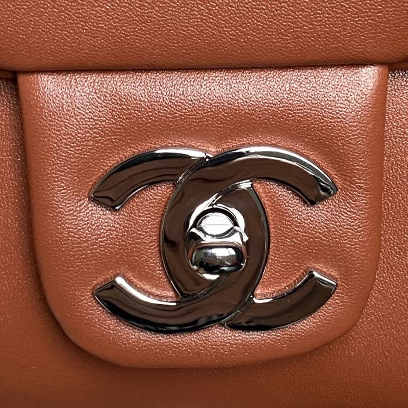Chanel Large Expandable Paris London Bag Brown AS9902