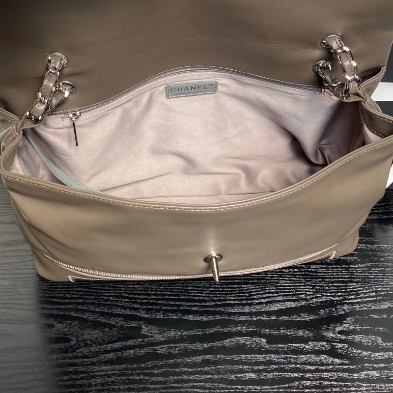 Chanel Large Expandable Paris London Bag Grey AS9902