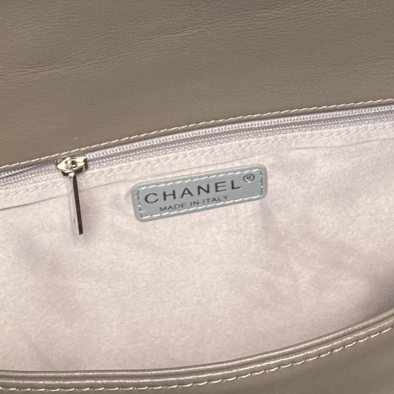 Chanel Large Expandable Paris London Bag Grey AS9902