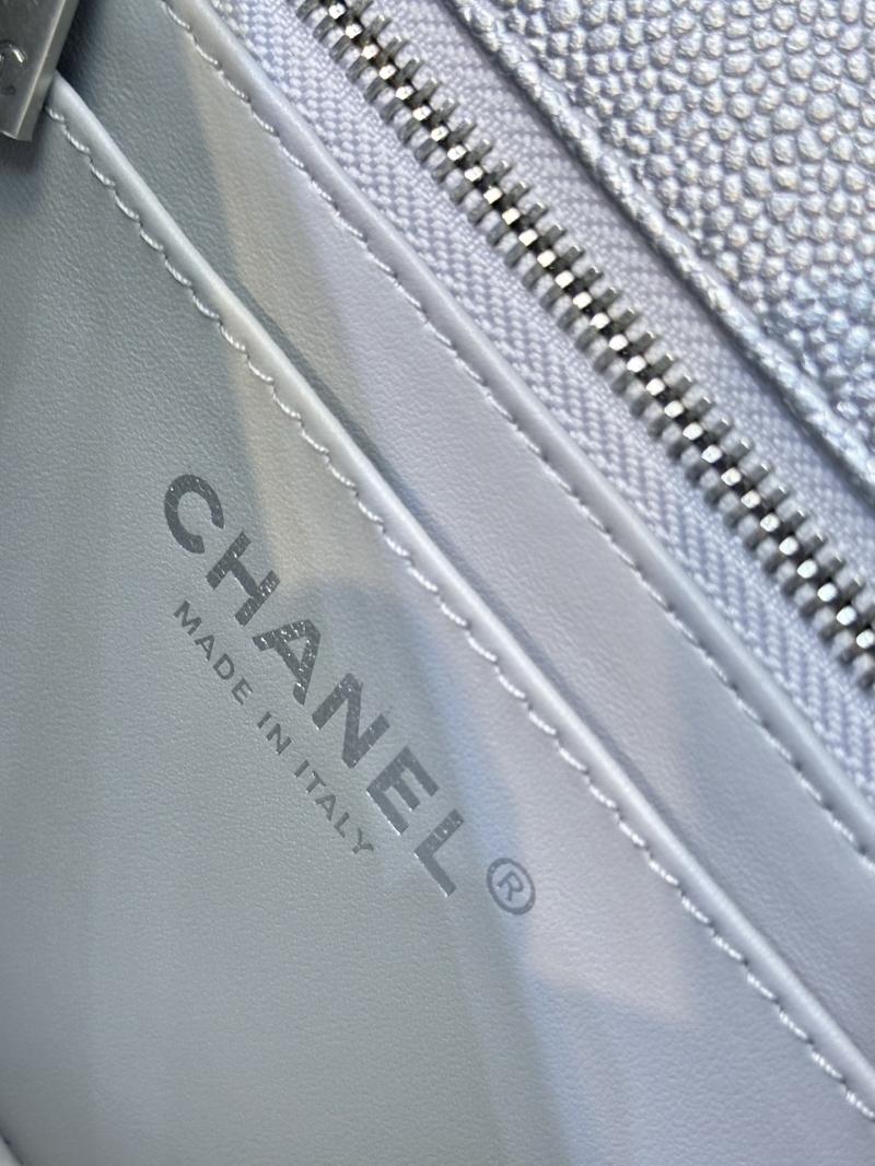 Chanel Mini Flap Bag Silver AS5758