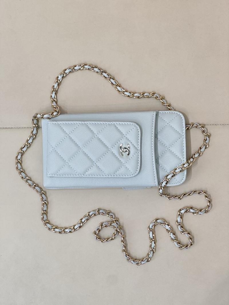 Chanel Phone Bag Blue AP0990