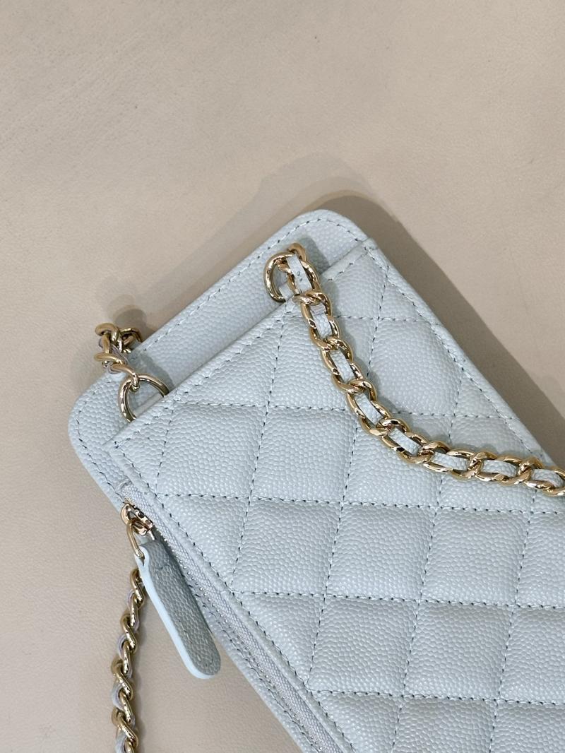 Chanel Phone Bag Blue AP0990