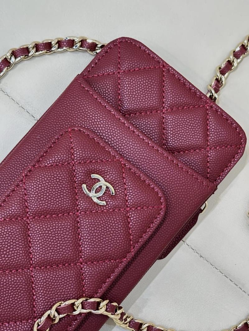 Chanel Phone Bag Burgundy AP0990