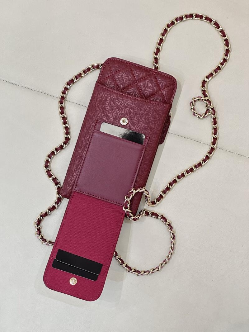 Chanel Phone Bag Burgundy AP0990